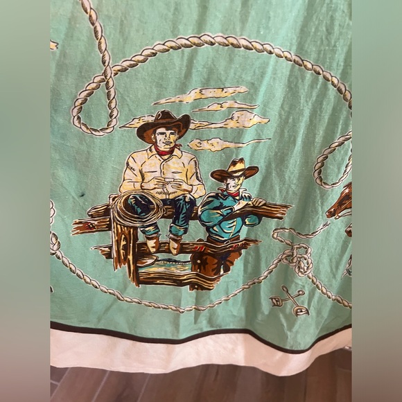 Double D Ranch Mitchell Gallery Western Print A-Line Skirt Sz M - Picture 3 of 6